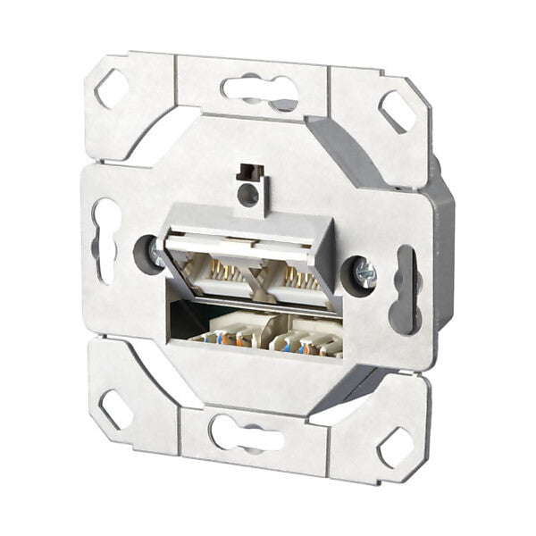 METZ CONNECT Anschlussdose C6A UP0 2xRJ45,UP0 TN EDATC6A-2UP0